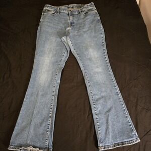 Ana Jeans Womens 16W Blue Light Wash High Rise Bootcut Stretch Denim